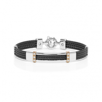 Bracciale Baraka Uomo in Acciaio Diamante 0.20 Ct BR332101RODB210020 - BR332101RODB210020